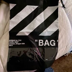 Off white sneaker bag